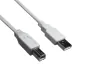 Preview: DINIC USB 2.0 Kabel A auf B, Grau: Verbinden mit Leichtigkeit