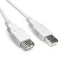 Preview: DINIC USB 2.0 Verlängerung A St. auf A Bu., 28 AWG/2C, 26 AWG/2C, grau