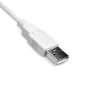 Preview: DINIC USB 2.0 Kabel A Stecker auf B Stecker, 28 AWG / 2C, 26 AWG / 2C, grau, 3m