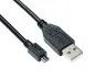 Preview: DINIC USB Kabel Micro B Stecker auf USB A Stecker, schwarz, DINIC Polybag, 0,5m