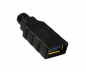 Preview: DINIC USB 3.0 Verlängerung A Stecker/Buchse, 3P AWG 28/1P AWG 24, schwarz, 2m