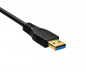 Preview: DINIC USB 3.0 Kabel A Stecker auf micro B Stecker, 3P AWG 28/1P AWG 24, schwarz, 0,50m, vergoldete Kontakte