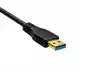 Preview: DINIC USB 3.0 Kabel A Stecker auf micro B Stecker, 3P AWG 28/1P AWG 24, schwarz, 3m