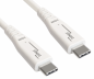 Preview: DINIC USB C 4.0 Kabel, 240W PD, 40Gbps, weiß, 0,5m Typ C auf C, OD 5,2mm, TPE, E-Mark chip, DINIC Box