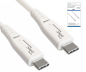 Preview: DINIC USB C 4.0 Kabel, 240W PD, 40Gbps, weiß, 0,5m Typ C auf C, OD 5,2mm, TPE, E-Mark chip, DINIC Box