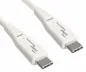 Preview: DINIC USB C 4.0 Kabel, 240W PD, 40Gbps, weiß, 1,0m Typ C auf C, OD 5,2mm, TPE, E-Mark chip, DINIC Bo