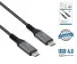 Preview: DINIC USB C 4.0 Kabel, 240W PD, 40Gbps, 1,5m Typ C auf C, Alu Stecker, Nylon Kabel, DINIC Box
