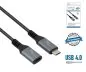 Preview: DINIC USB 4.0 Verlängerung, 240W PD, 40Gbps, 0,5m Typ C auf C, Alu Stecker, Nylon Kabel, DINIC Box