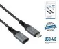 Preview: DINIC USB 4.0 Verlängerung, 240W PD, 40Gbps, 1m Typ C auf C, Alu Stecker, Nylon Kabel, DINIC Box