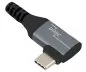 Mobile Preview: DINIC USB C 4.0 Kabel, gerade auf 90° Winkel, 1m PD 240W, 40Gbps, Alu Stecker, Nylon Kabel, KB Box