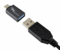 Preview: DINIC Adapter, USB C Stecker auf USB A Buchse Alu, space grau