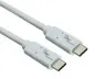 Preview: DINIC USB 3.2 Kabel Typ C-C Stecker, weiß, 0.5m, PB unterstützt 100W (20V/5A) Aufladung, Polybag