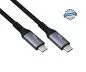 Preview: DINIC USB 3.2 HQ Kabel Typ C-C Stecker, schwarz, 1m, unterstützt 100W (20V/5A) Aufladung, 20 GBit/s