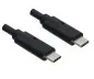 Preview: DINIC USB 3.2 Kabel Typ C-C Stecker, schwarz, 1m, unterstützt 100W (20V/5A) Aufladung, DINIC Polybag