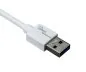 Mobile Preview: DINIC USB 3.1 Kabel Typ C - 3.0 A , weiß, 5Gbps, 1m, 3A charging