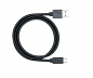 Preview: DINIC USB 3.1 Kabel Typ C - 3.0 A,  5 Gbps, 3A charging, schwarz, DINIC Polybag, 1m