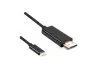 Preview: DINIC USB 3.2 Typ C auf HDMI 4K2K@60Hz, HDCP, 2m schwarz