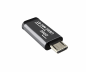 Preview: DINIC Adapter, Micro Stecker auf USB C Buchse Alu, space grau