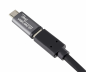 Preview: DINIC Adapter, Micro Stecker auf USB C Buchse Alu, space grau