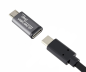 Preview: DINIC Adapter, Micro Stecker auf USB C Buchse Alu, space grau