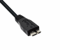 Preview: Kabel USB C auf USB 3.0 micro B, schwarz, DINIC Polybag, 0,50m