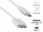 Preview: DINIC Kabel USB 3.2 Typ C St./USB 3.0 micro B St., weiß, DINIC Box mit Euroloch, 1m