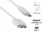Preview: DINIC Kabel USB 3.2 Typ C St./USB 3.0 micro B St., weiß, DINIC Box mit Euroloch, 1m