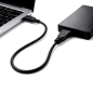 Preview: Kabel USB C auf USB 3.0 micro B, schwarz, DINIC Polybag, 1m