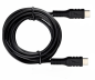 Preview: DINIC USB Typ C auf C Ladekabel, 2x USB Typ C Stecker, 60W, 3A, OD: 4.5mm, schwarz, 3m