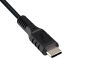 Preview: USB Typ C auf A Ladekabel, Polybag , schwarz, 1m USB Typ C auf A Stecker, 5V, 3A, OD: 3,5mm