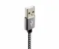 Preview: DINIC USB Typ C auf A Ladekabel, HQ Alu Stecker, 5V, 2A, Nylon Kabel, Space Grey, 2,00m