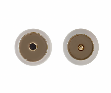 DINIC Koaxial Antennenkabel Stecker auf Buchse, vergoldet, weiß, vierfach geschirmt, Länge 10m