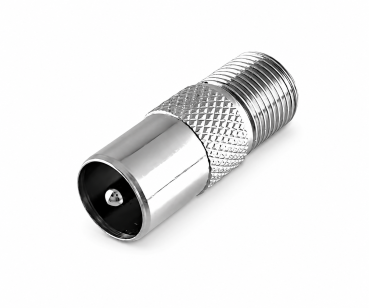 Adapter IEC Stecker auf F-Buchse, ANT-Stecker auf SAT Buchse, Vollmetall