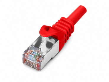 DINIC Cat.6 Premium Patchkabel, PiMF/S-FTP, LSZH, rot