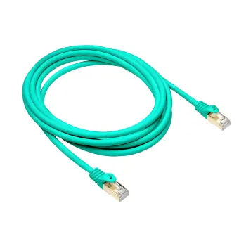 DINIC Cat.7 Premium Patchkabel 10 GB LAN / DSL Netzwerk, LSZH, PiMF/S-FTP Kabel, grün, 5m