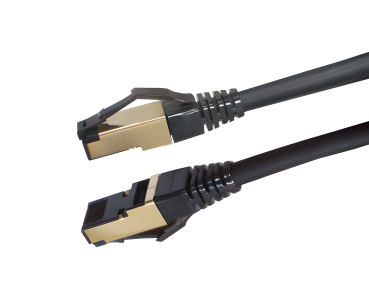 DINIC Cat. 8.1 Patchkabel 2000Mhz, 40G, schwarz, 10m