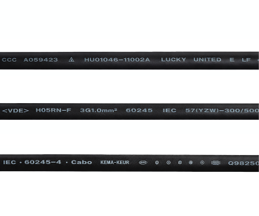DINIC Netzkabel Stromkabel China Typ I auf C15, 1mm², CCC, schwarz, 1,8m