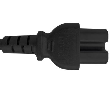 DINIC Netzkabel England UK Typ G auf C15, 1mm², schwarz, 1,80m