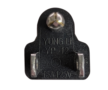 DINIC Netzkabel für Amerika USA Typ B auf C15, Warmgerätestecker, schwarz, 1,8m