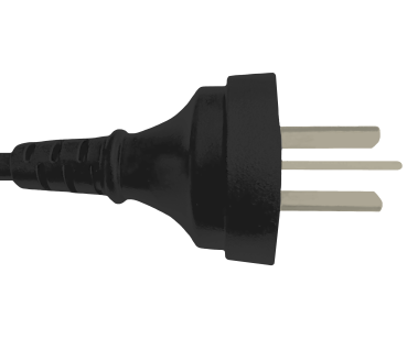 DINIC Netzkabel Stromkabel China Typ I (16A) auf C19, 1,5mm², CCC, schwarz, 1.80m
