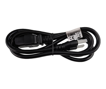 DINIC Netzkabel Japan Typ B auf C19, VCTF 2mm², 1,8m JPN 3pin/IEC 60320-C19, JET, PSE, schwarz