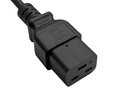 Netzkabel KS C 8305 auf C19, 1mm², KC, 1,8m KS C 8305 (YP-22K) - C19, schwarz