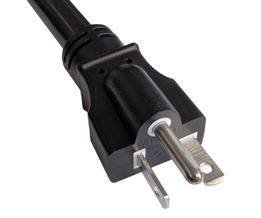 DINIC Netzkabel Amerika NEMA 6-20P auf C19, USA STOW AWG 12, 20A, schwarz, 1.80m