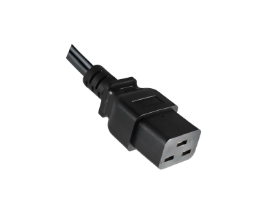 DINIC Netzkabel für Amerika USA Typ B auf C19, UL, schwarz, 1.80m