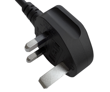 DINIC Netzkabel England UK Typ G auf C5 90°, 5A, 0,75mm², ASTA, 3m