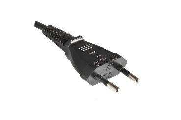 DINIC Netzkabel KOREA 2pin auf C7, 0,75mm², KTL, schwarz, 1.80m