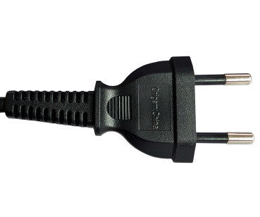 DINIC Netzkabel, Stromkabel für Brasilien Typ C auf C7 2pin, 0,75mm², schwarz, 1,8m