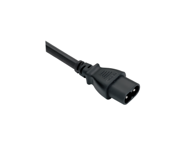 DINIC Netzkabel 2-Pin Verlängerung, C7 auf C8, VDE, schwarz, 2m