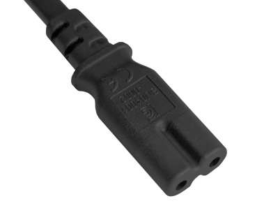 DINIC Netzkabel Korea 2pin auf C7, 0,75mm², KTL, 1,8m