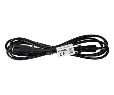 DINIC Netzkabel KOREA 2pin auf C7, 0,75mm², KTL, schwarz, 1.80m